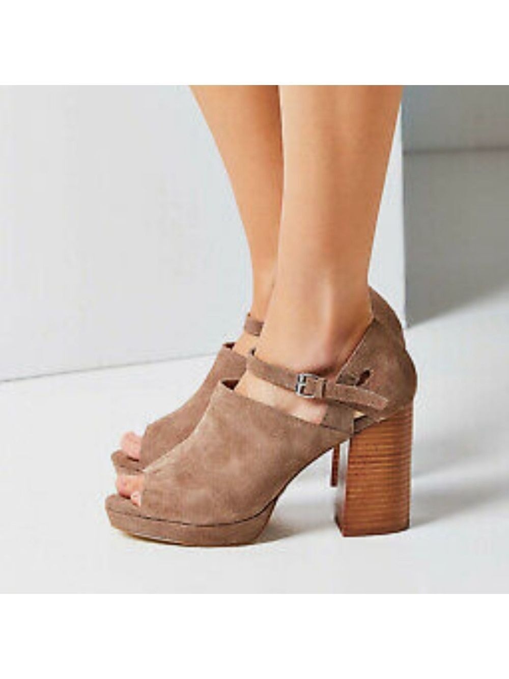 Urban Outfitter Janis Suede Platform Heels, Size 10